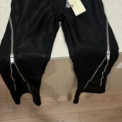 MNML Leather Zip Pants - BRAND NEW WITH TAGS