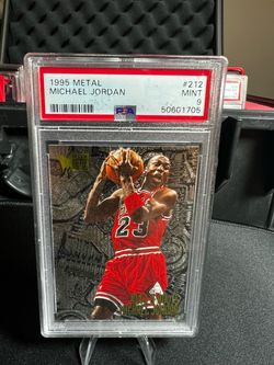 Fleer 1995-96 Fleer Metal Nuts & Bolts Michael Jordan #212 PSA 9 Bulls