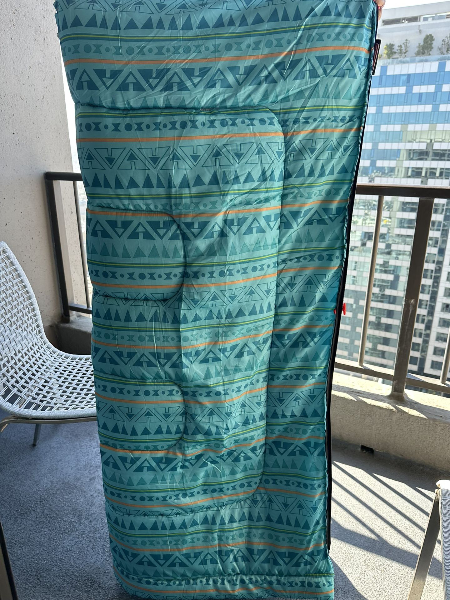 New Turquoise Sleeping Bag - Never Used