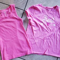 Girl's pink tops size 9