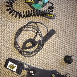 Surf Leash Dakine Stay Covered 6ft , 7ft Comp, 14ft Coiled Sup Thigh Ankle Leash South Bay Fcs Destination Surf Surfboard Tether Longboard Fun Board