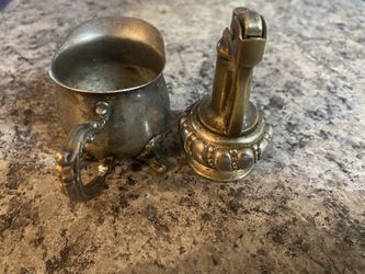 Vontage lghter And Slver cup 