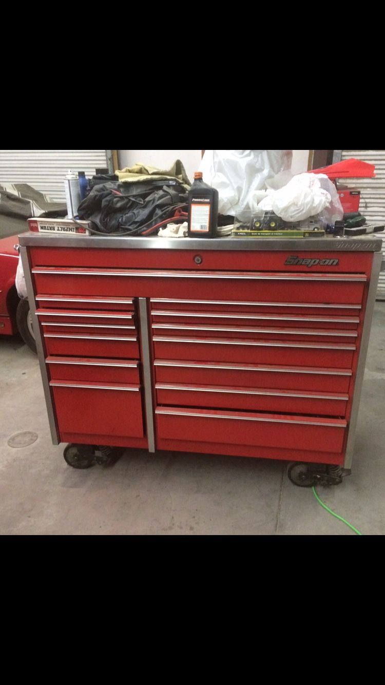 Snap On Tool Box With Stainless Steel Top