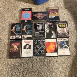 13 Classic ROCK CASSETTE TAPES EXCELLENT COND TESTED 
