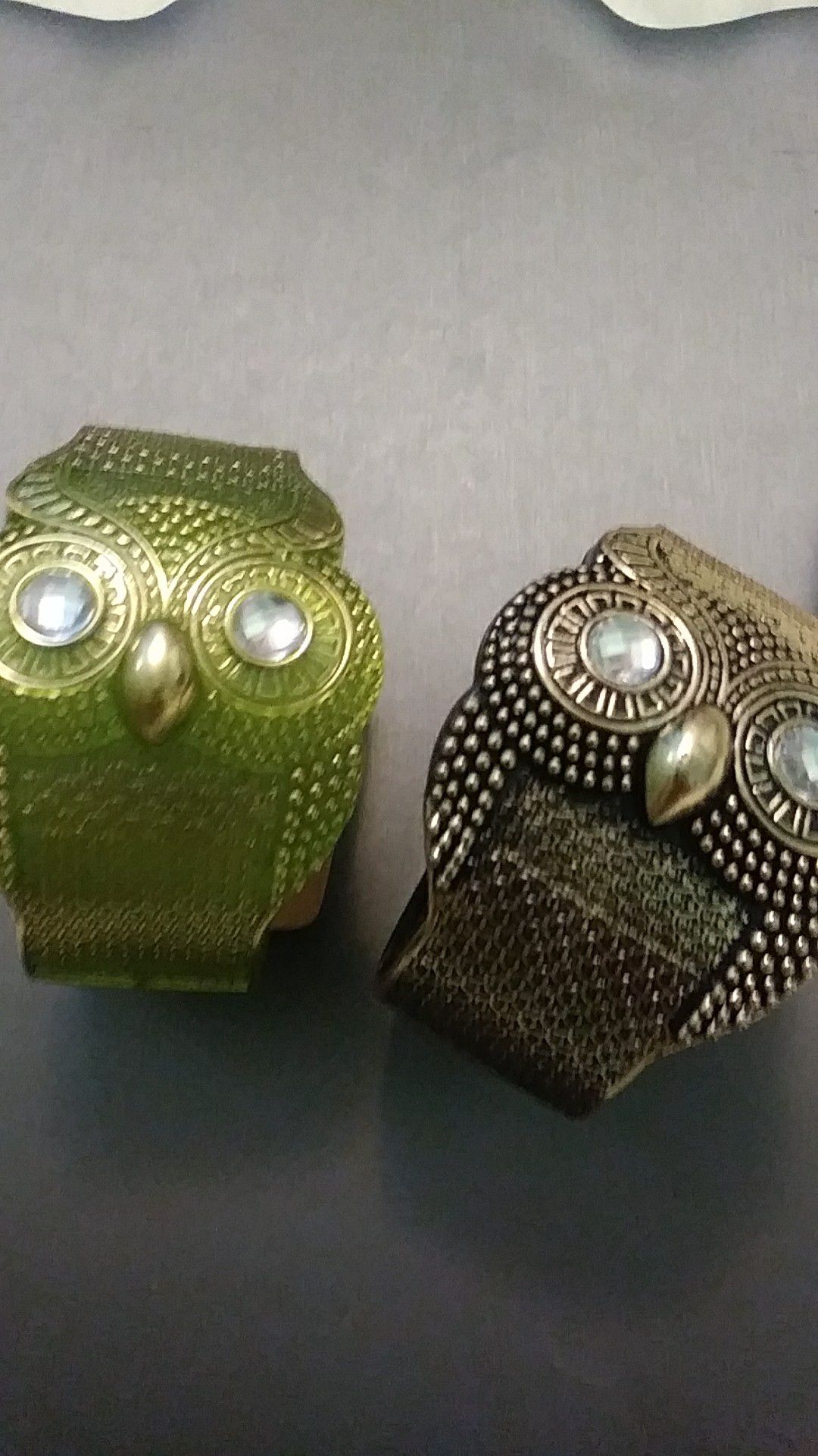 New 2 owl cuff bracelets