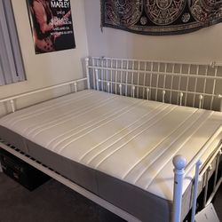 Full Bed And TV Shelf