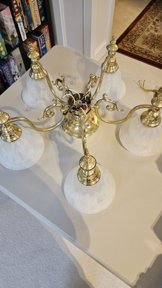 Six Light Chandelier 