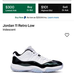 Jordan 11 Low Size 9.5 DS
