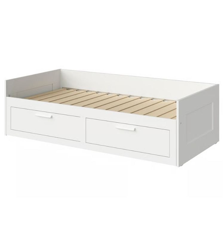 BRIMNES Daybed frame with 2 drawers, white, Twin