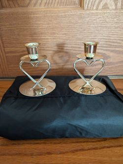 Taper Candle Holder With 2 New Candles