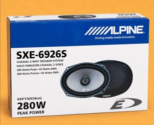 Alpine E Series Car Speakers 6x9 Inch 2-Way Coaxial Speaker System 280 Watts SXE-6926S 🚨 No Credit Needed 🚨 Payment Options Available 🚨