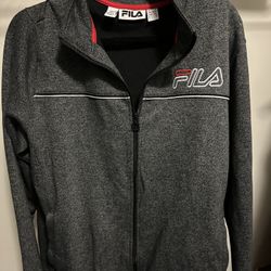 FILA Men’s Zip Up Sweatshirt - Gray - XL