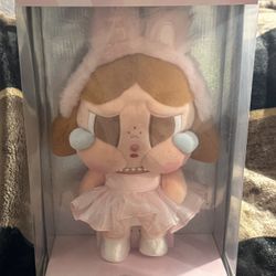 POP MART Crybaby Shiny Shiny Series-Plush Doll (Pink) 13 inches Height, Toys for Modern Home Decor, Collectible Toy Set for Desk Accessories, 1PC