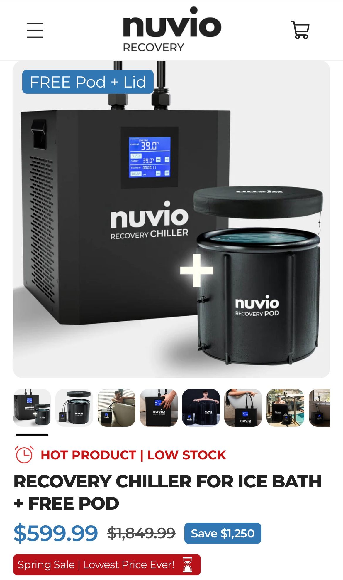 Nuvio Cold Plunge Chiller