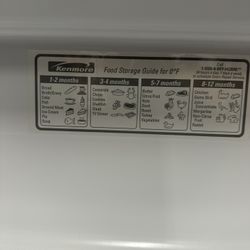 Kenmore (contact info removed) Upright Freezer...