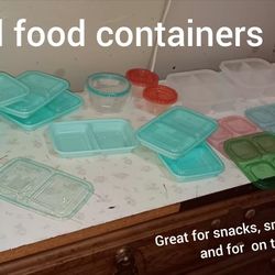 Small Food containers Great for snacks, small Lunches and only go