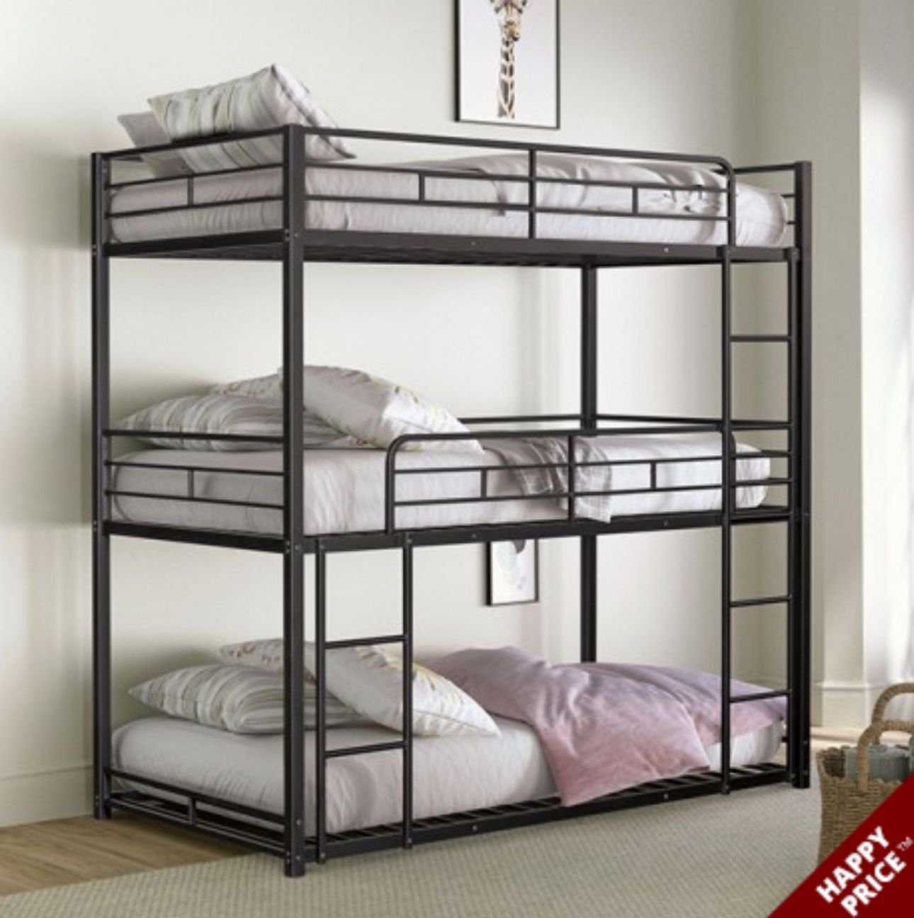 TRIPLE BUNK BED ( FREE DELIVERY )