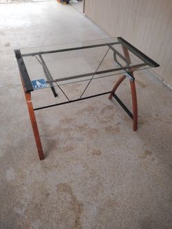 GLASS TOP  DESK 