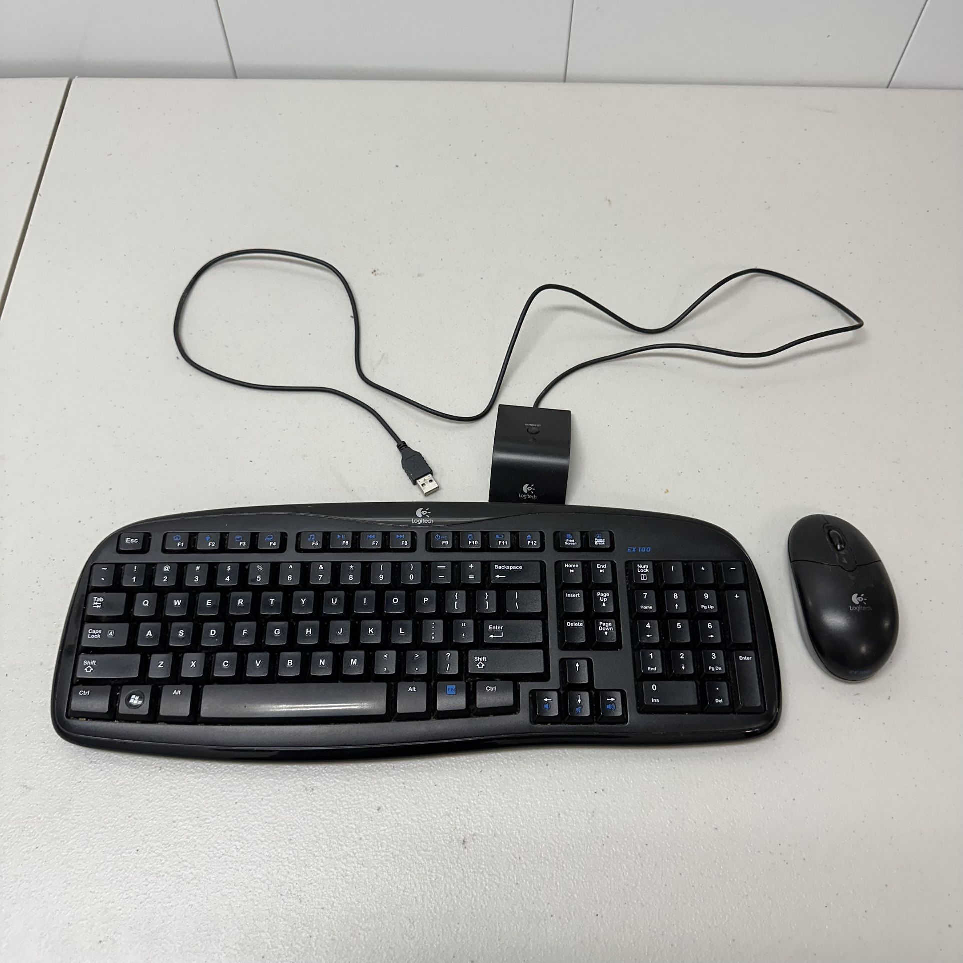 Logitech EX100 Wireless Keyboard & Mouse Set