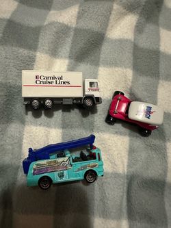 Mini toy trucks and car