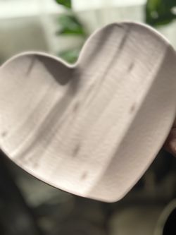 Blush Pink Heart Plates 