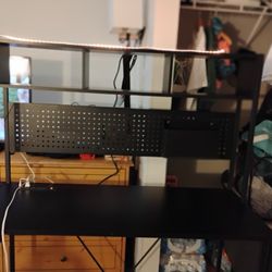Double Long Black Desk 