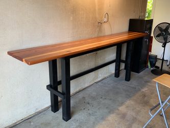 Heavy-duty Redwood workbench