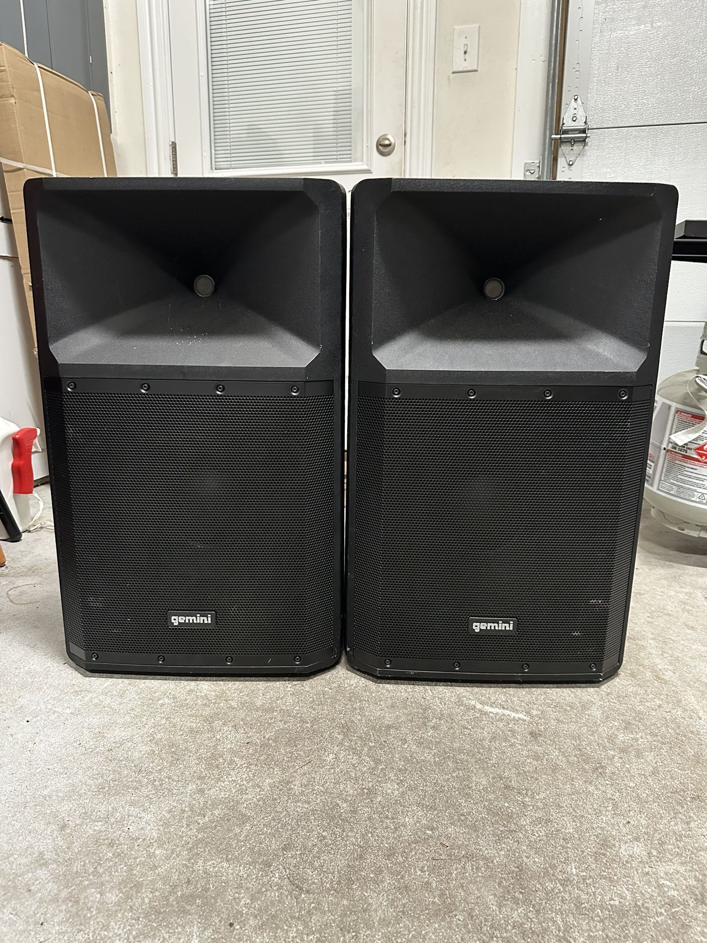 Gemini GSP-2200 Powered 15” Bluetooth PA Speakers (Pair)