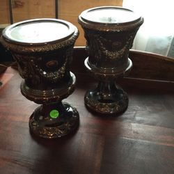 Ceramic candle holders