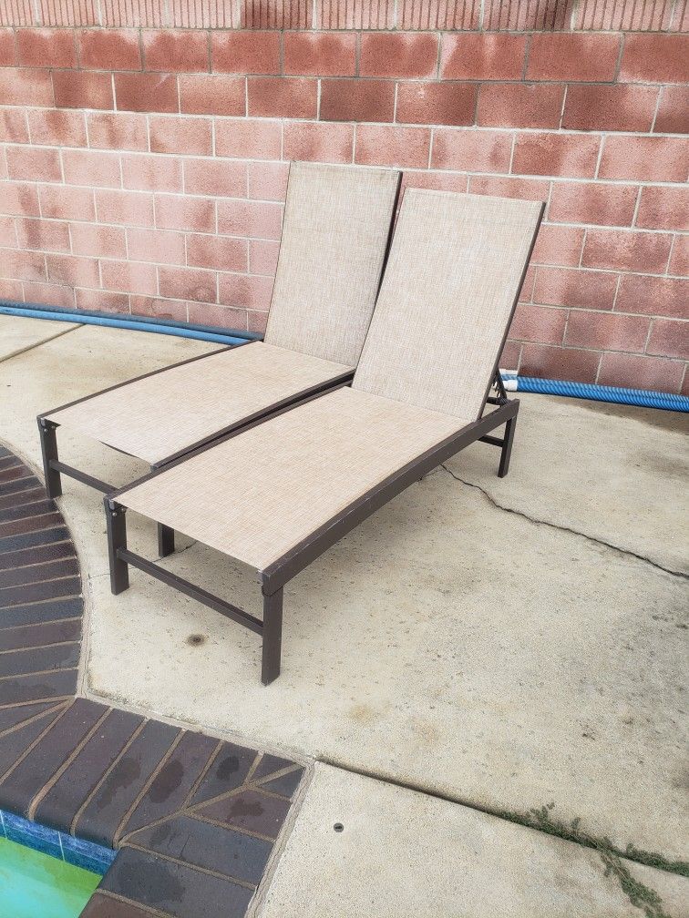 Pool Lounge Chairs Waterproof Fabric