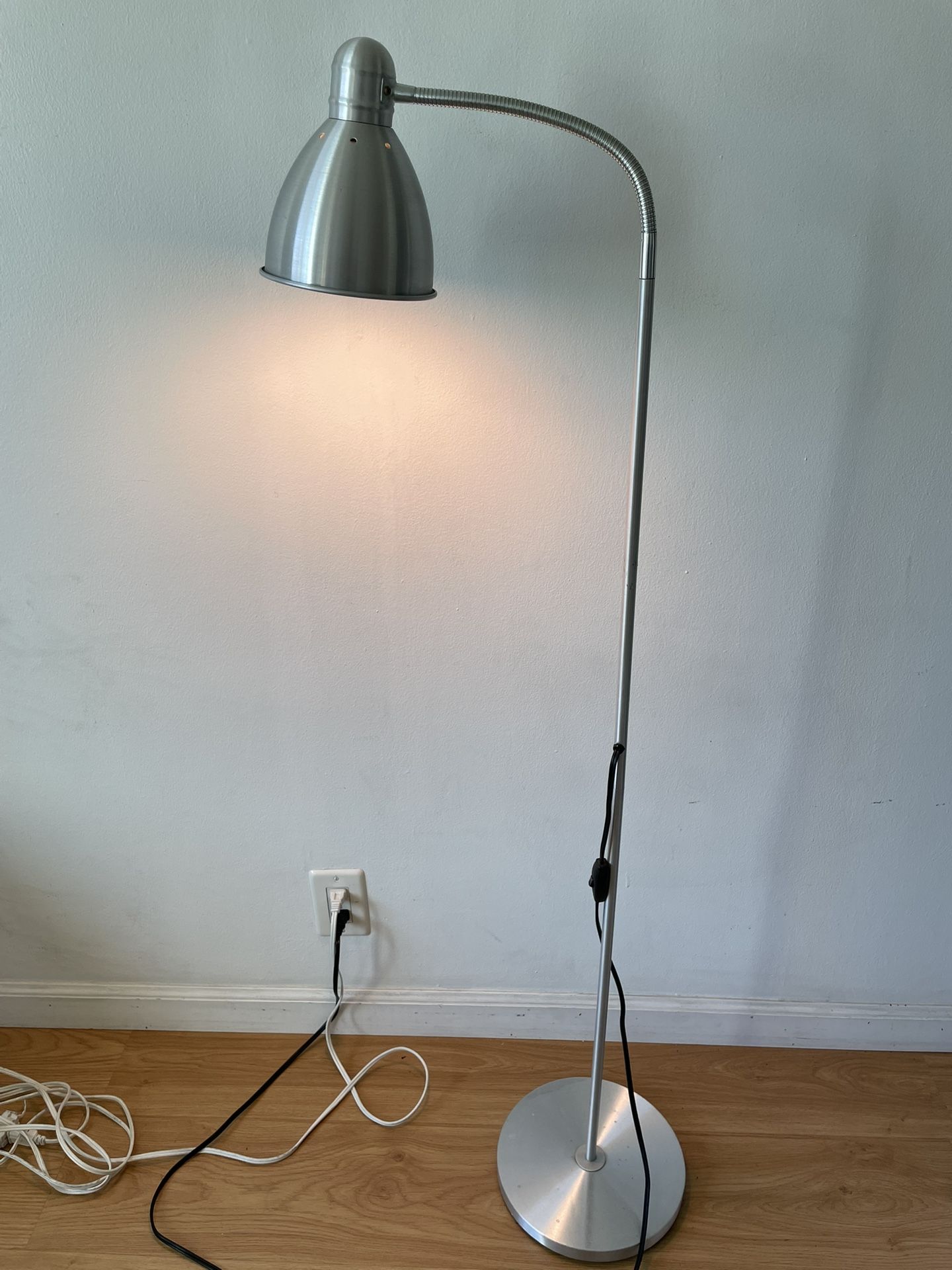 Silver Stand Lamp by Ikea