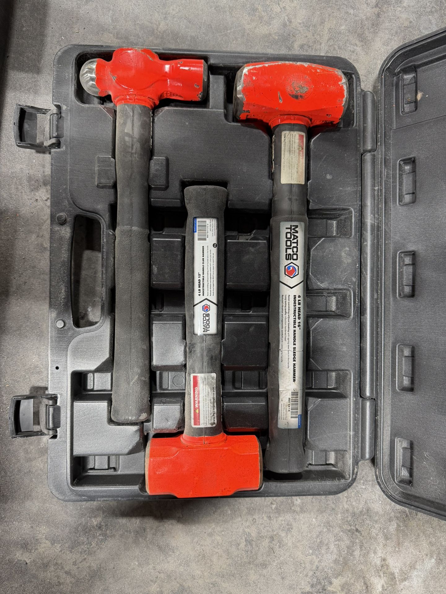 Matco Indestructible Mechanics Hammer Set 