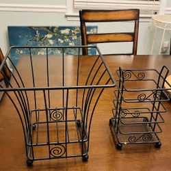 Utensil Caddy Storage & Fruit Basket 