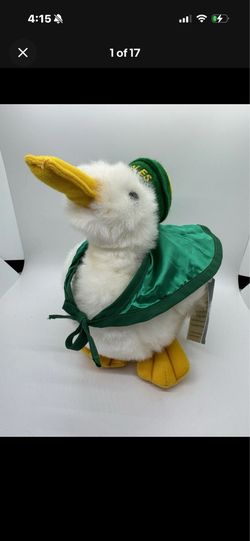 Vintage Oregon Ducks Puddles Mascot Plush with Hat University 9.5" vintage