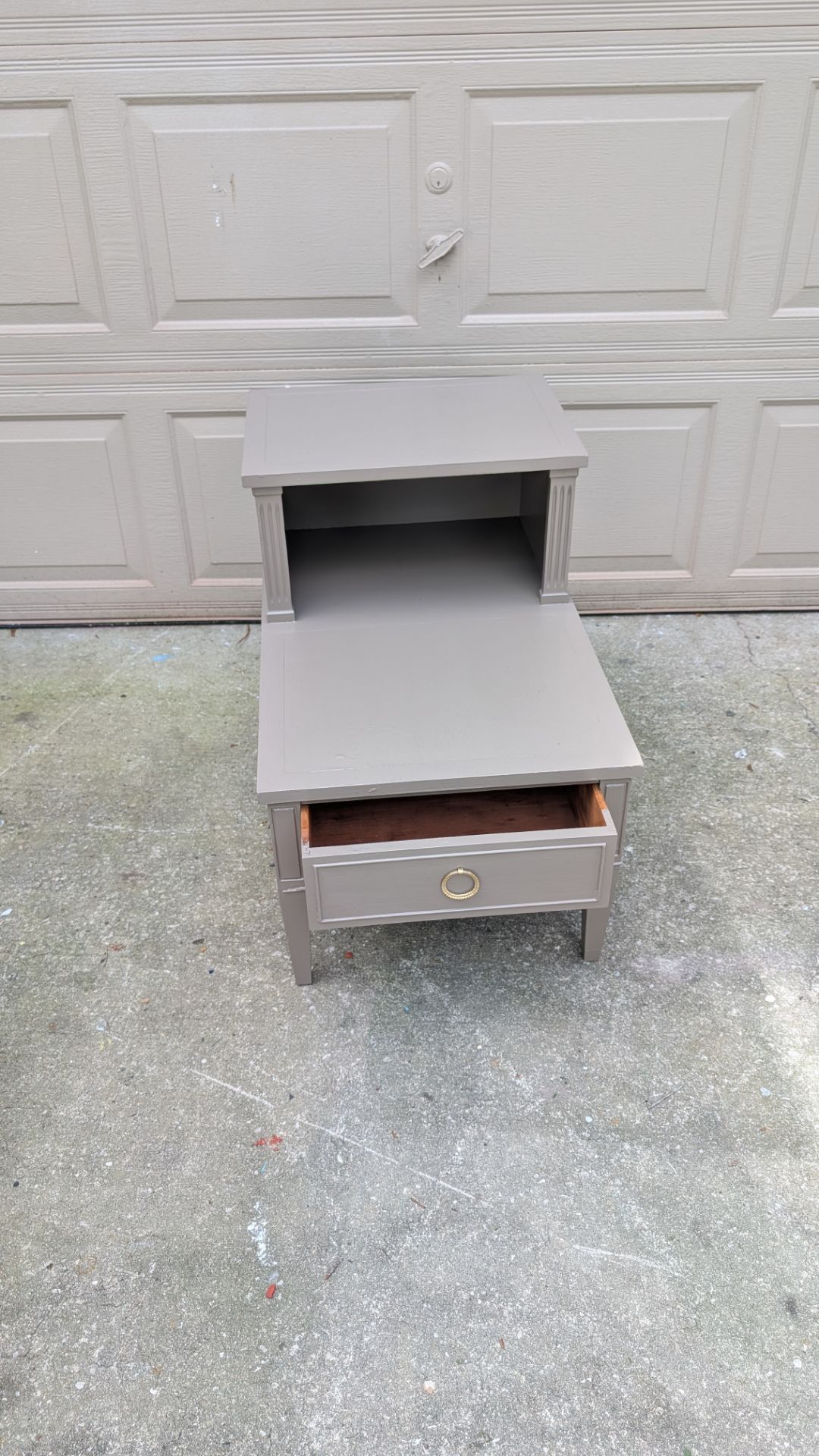 Eclectic End Table with drawer