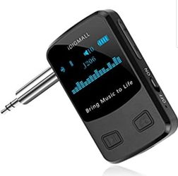 NEW - Bluetooth 5.0 Music Receiver for Car, Wireless Audio Adapter w/ Display Screen for Home Stereo/ Wired Speaker