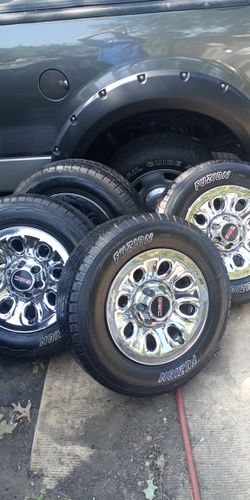 Rims with tires.for GMC Sierra,17 inc.