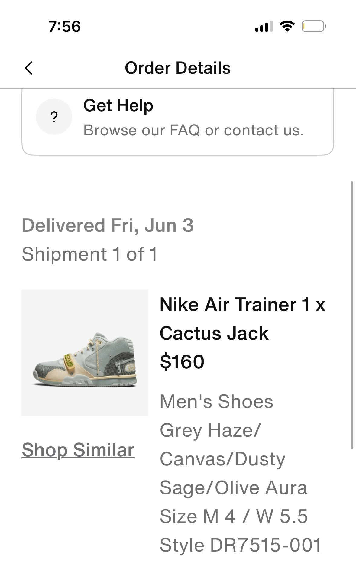 Nike Air Trainer 1 X Cactus Jack