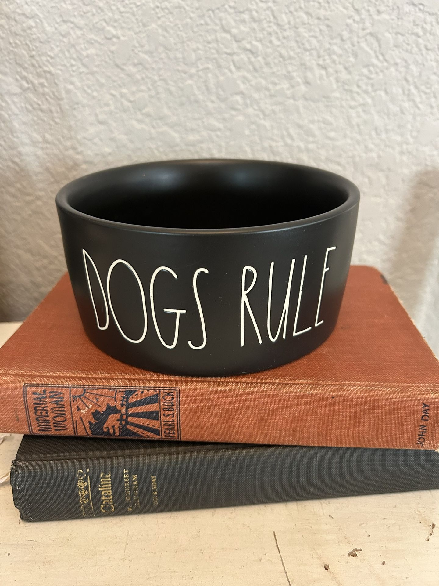 Ceramic Rae Dunn Dog Bowl