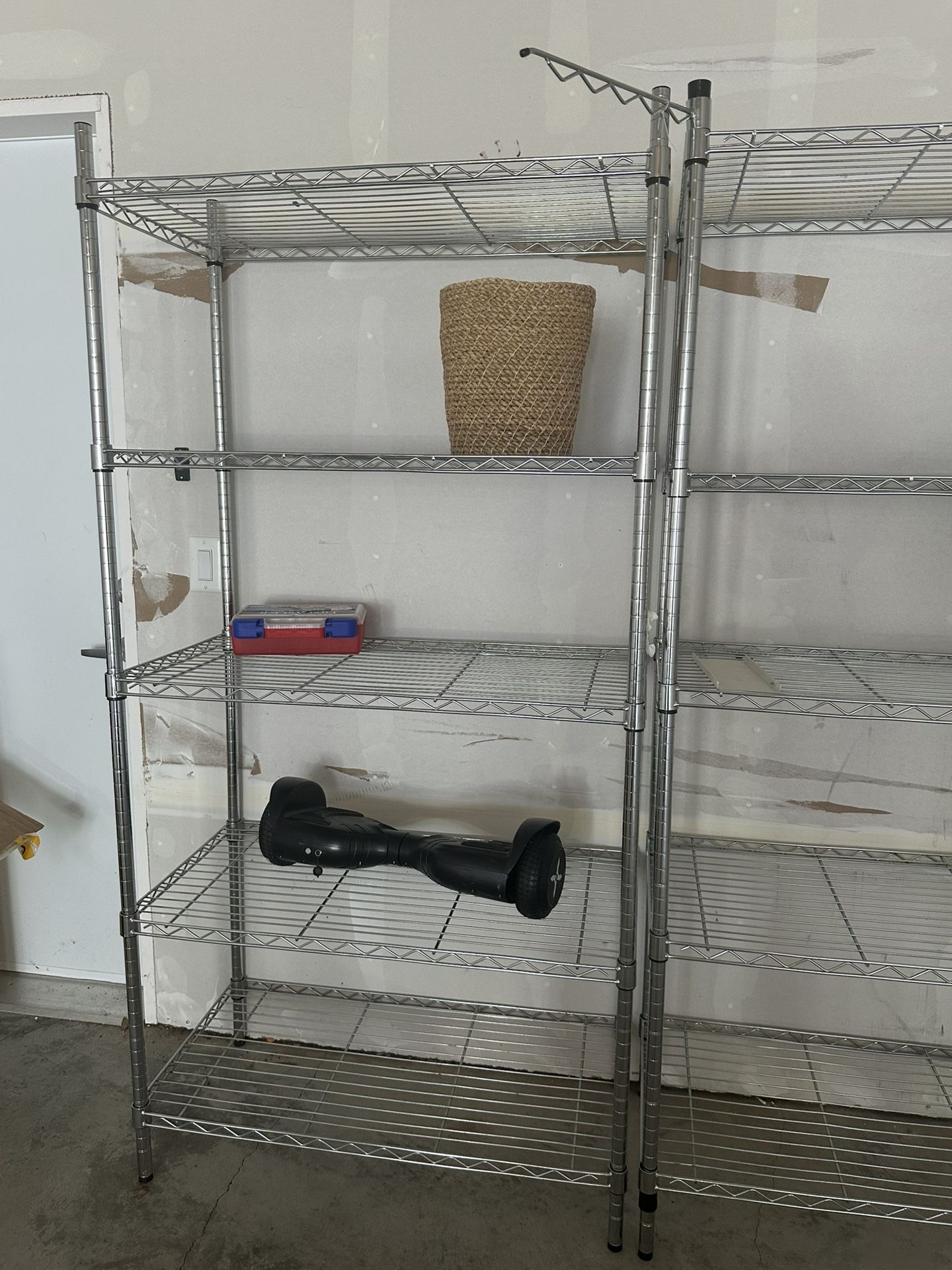 2 Metal Racks/Shelves