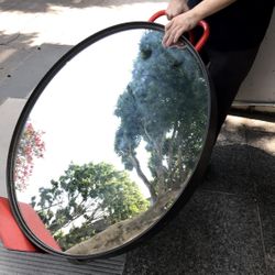 Custom Steel Frame Made Round Mirror