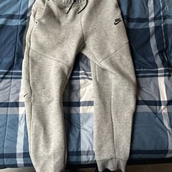 Grey Fleece Nike Tech Joggers