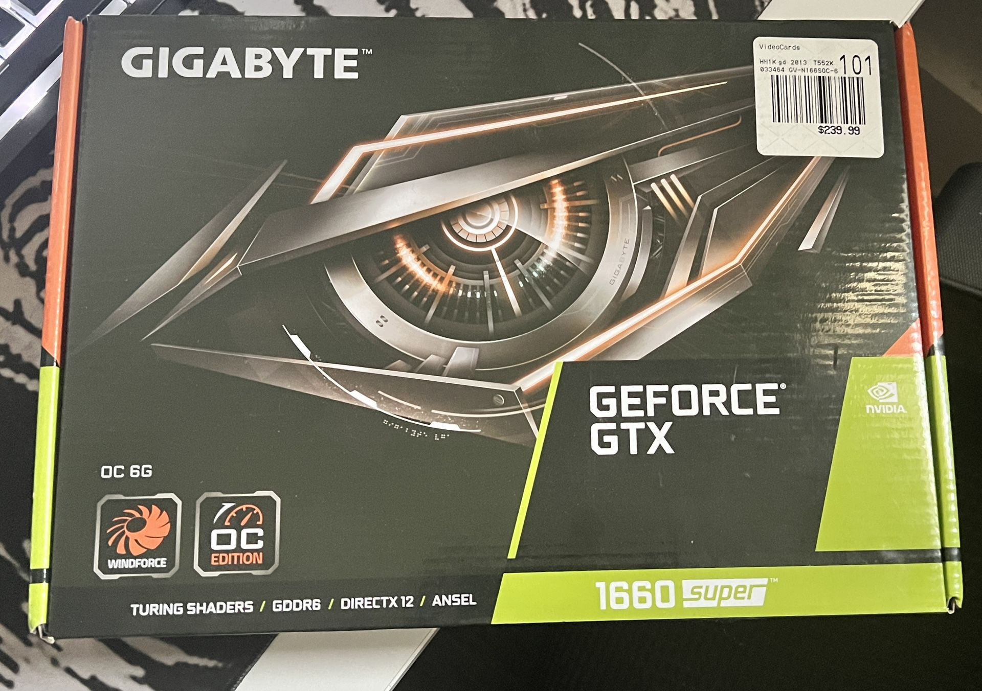 Gigabyte 1660 Super OC 6GB