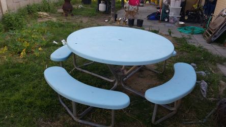 Table and bench