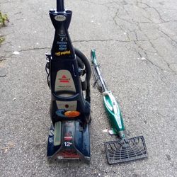 Bissell Carpet Cleaner+Shark Steamer