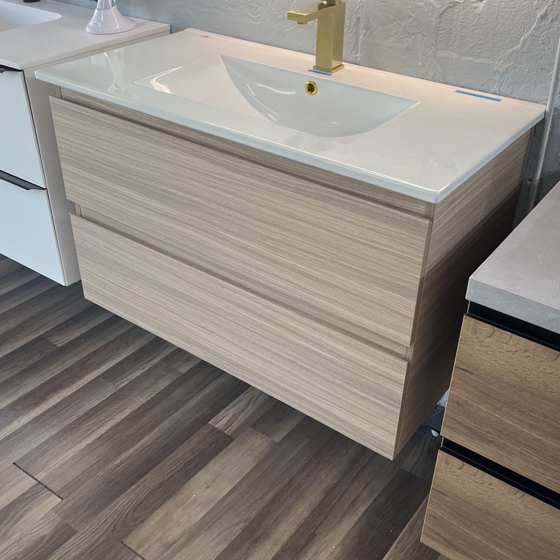 Bathroom Vanity 36”. Oak Finished. Floor Sample Sale