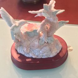 Tree Birds Made Out Of Porcelain