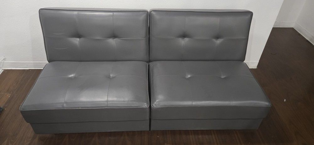 2 Person Couch/ FOLDS FLAT DOWN ALSO!
