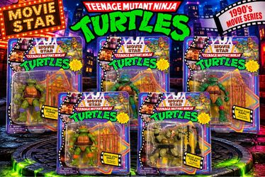 TMNT Movie Star Figures Set – Leo Raph Mikey Donnie & Tokka *NEW*