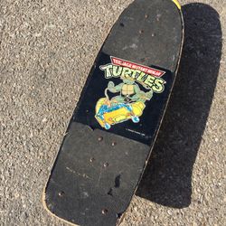 1989 Mirage studios Teenage Mutant Ninja Turtles Skateboard Michaelangelo